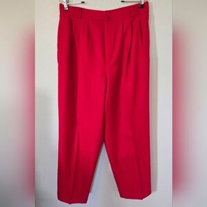 Vintage Giorgio Sant Angelo Red Wool Trousers Size 16